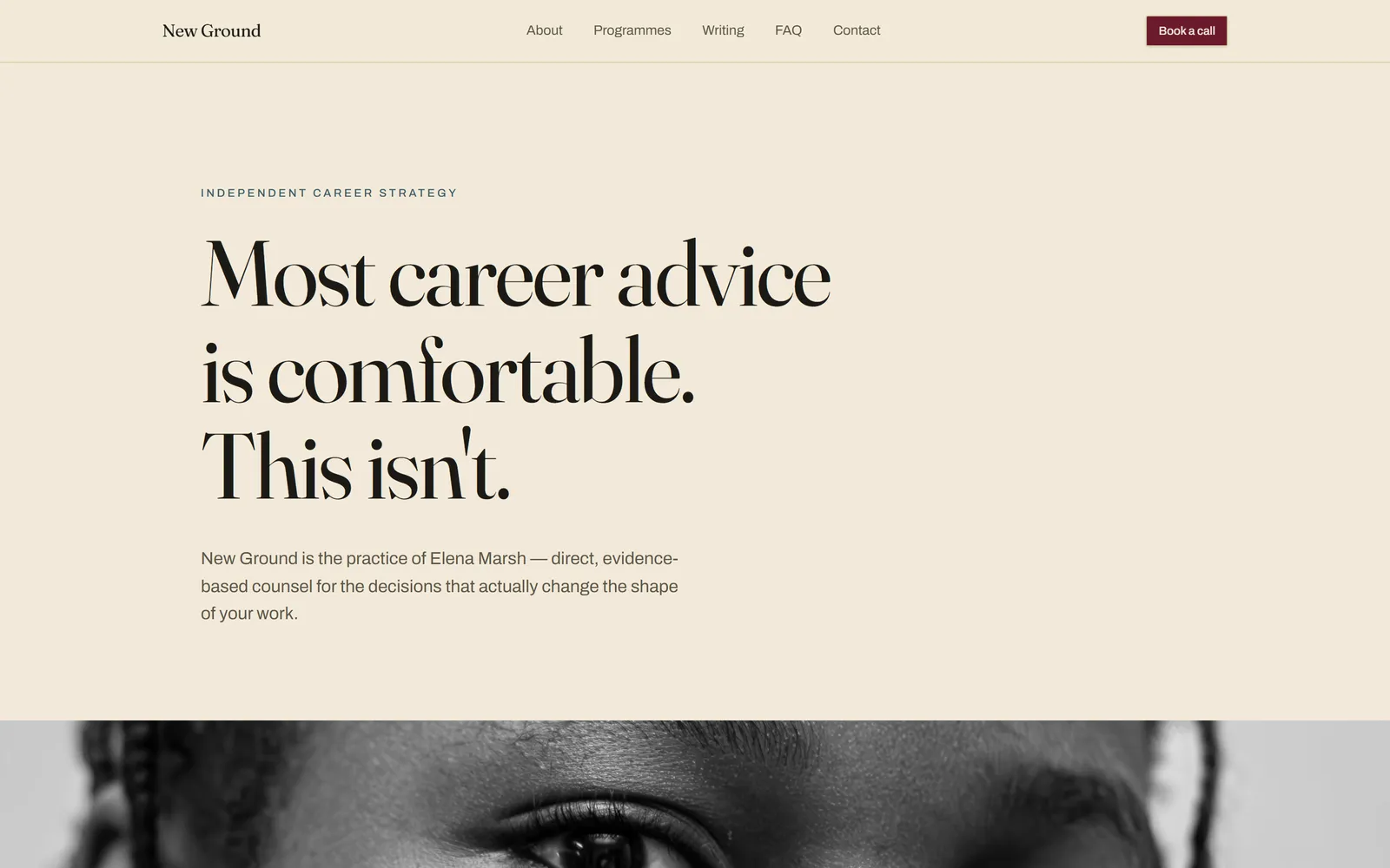 New Ground — Career strategist, built with Swarmz
